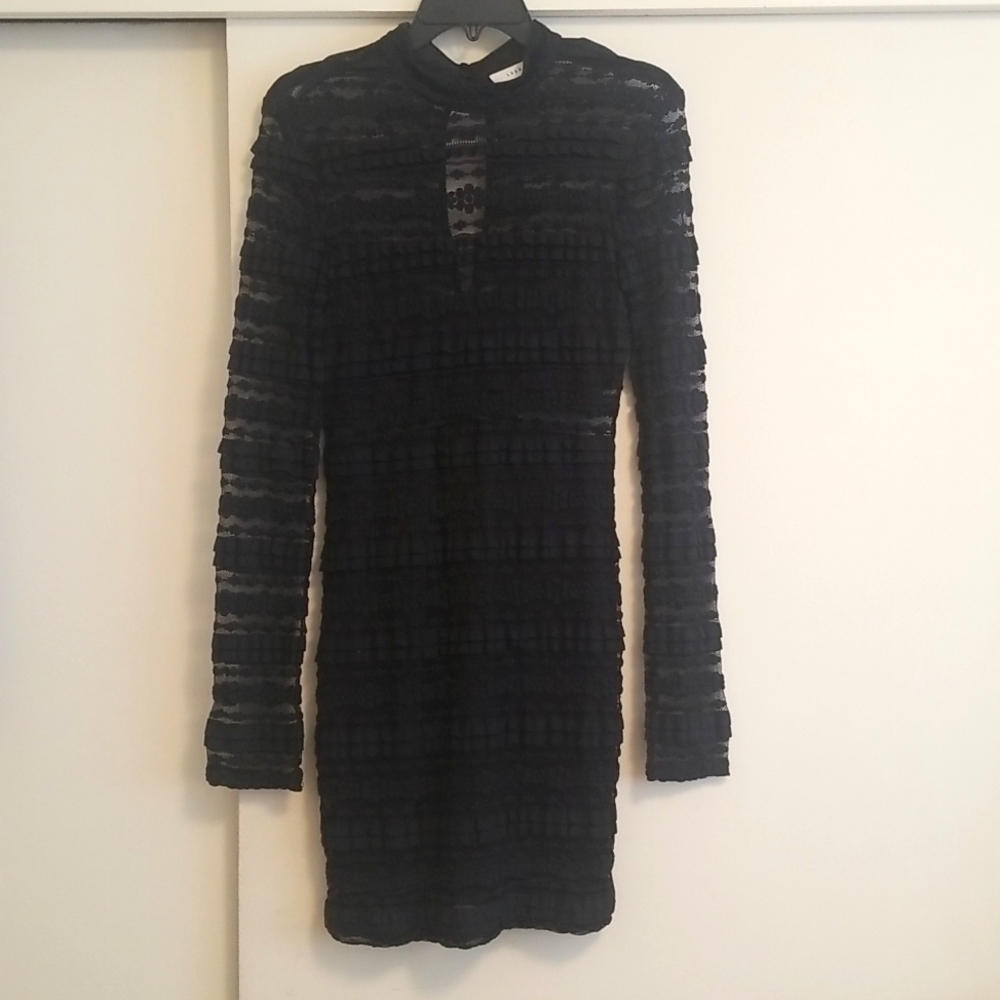 Lush Long Sleeve Lace Dress